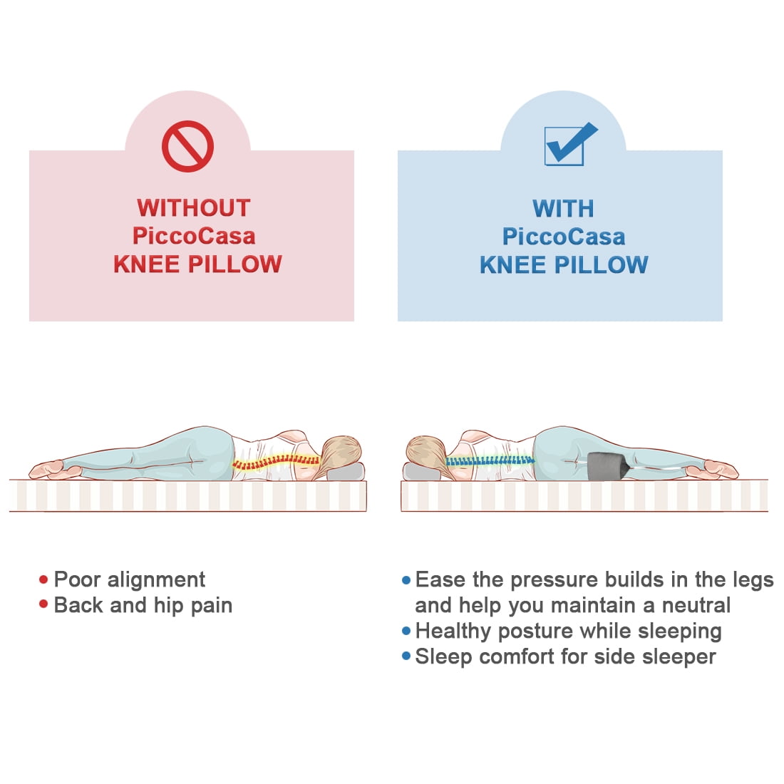 Sleeping With a Pillow Between Your Knees 10 Benefits Casper Blog