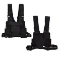 thumbnail image 3 of Noir Tactique Gilet Léger CS Protection Entraînement Gilets d'Extérieur avec des Rayures Réfléchissantes, 3 of 14
