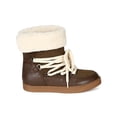 thumbnail image 2 of Bumper Nakia-02 New Women Mixed Media Fold Down Shearling Collar Lace Up Boot, 2 of 5