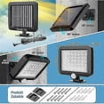 thumbnail image 2 of 2 Pack 56 Led Solar Lights Outdoor With Motion Sensor, Ip65 Waterproof, 120 Lighting Angle, Solar Powered Wall Light compatible Garden With 16.5m Cabl, 2 of 5