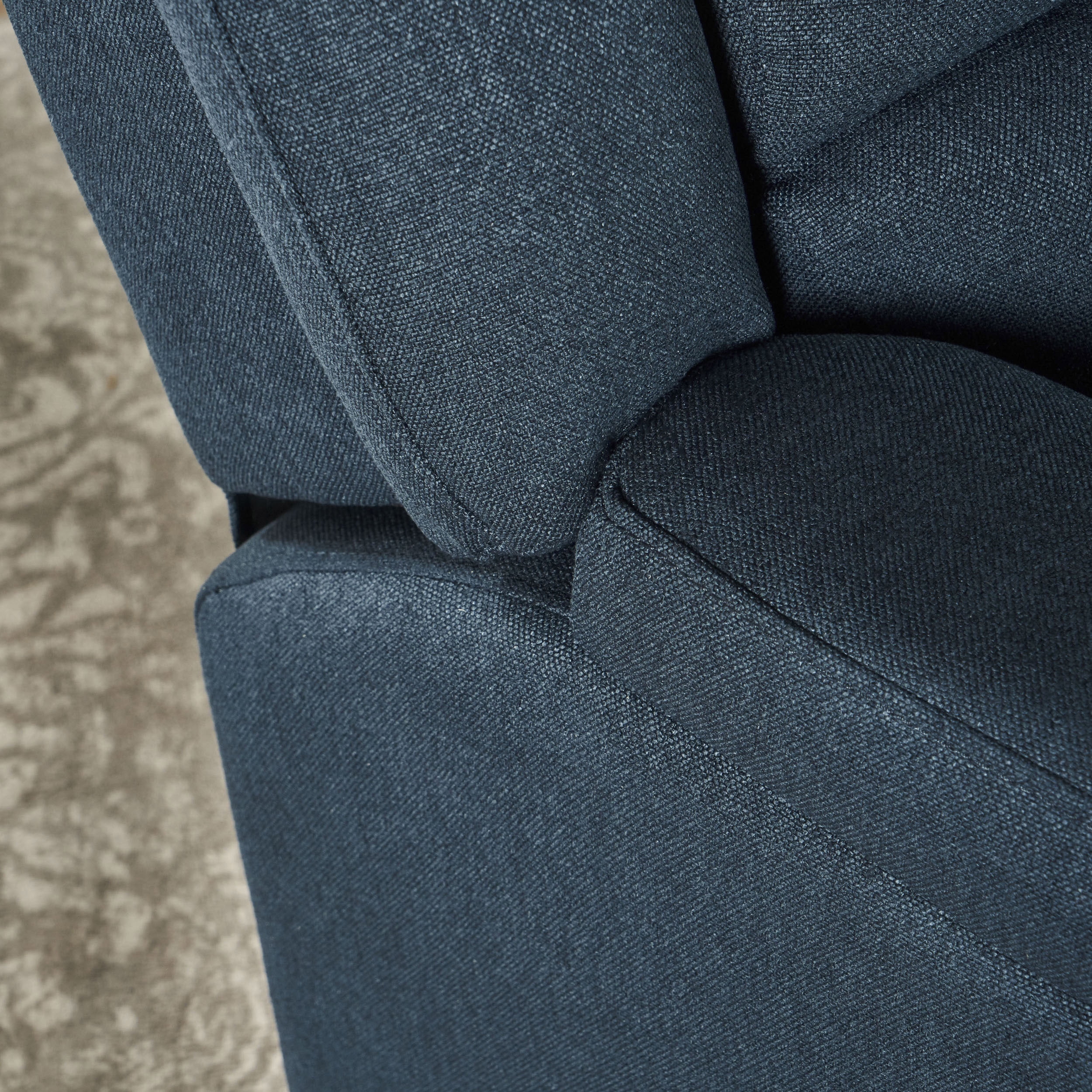 Free Shipping Noble House Pete Standard Fabric Tufted Swivel Glider Recliner Navy Blue Walmart