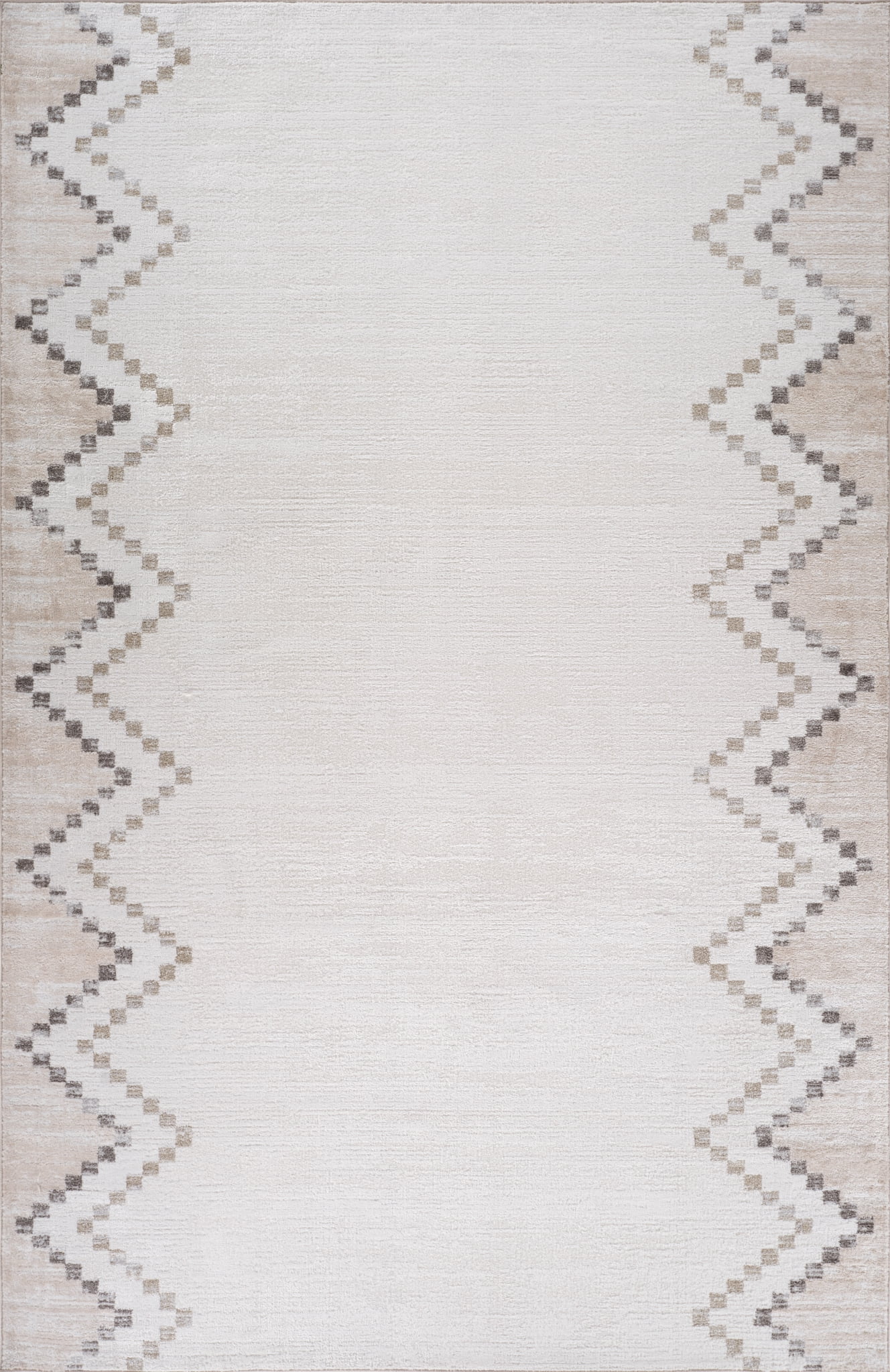 Rug Branch Cadence Abstract Indoor Area Rug, Beige Brown, Boho - Living Room, Bedroom, Dining Room, and Kitchen