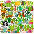 thumbnail image 2 of Paquete de pegatinas Fresh Cactus Anime, vinilo impermeable, 50 unidades, 2 of 3