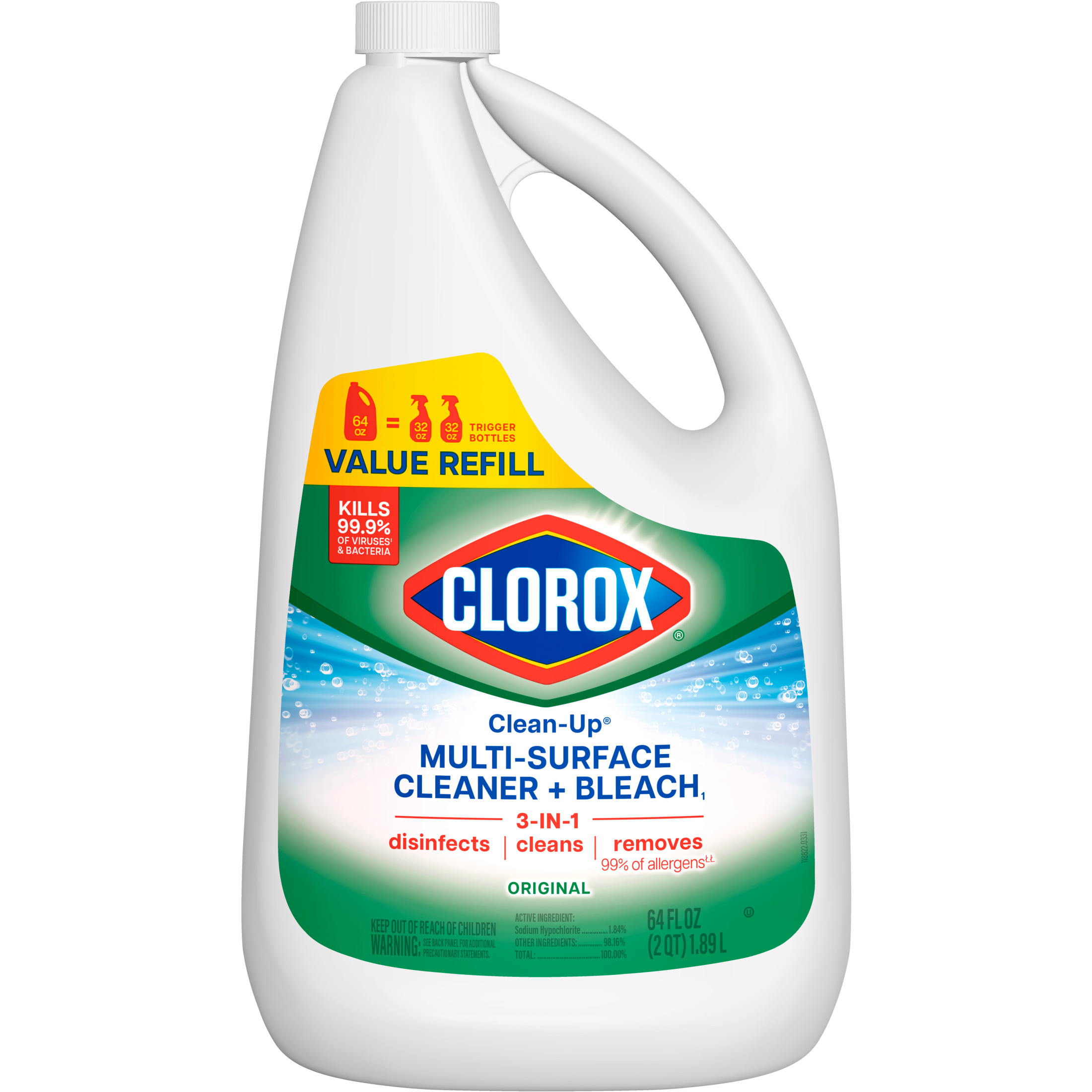 Clorox Clean-Up All Purpose Cleaner with Bleach, 64 fl oz photo 2