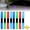 8Pcs, variant on Solar Powered Car Door LED Anti-Collision Guard Strip, RGB Flashing Door Edge Guard Strip, Waterproof Anti-Scratch Doors Edge Protector, Self-Adhesive Reflective Trim for Cars,4Pcs