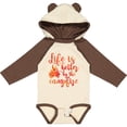 thumbnail image 3 of Inktastic Life's Better Campfire Girls Long Sleeve Baby Bodysuit, 3 of 5