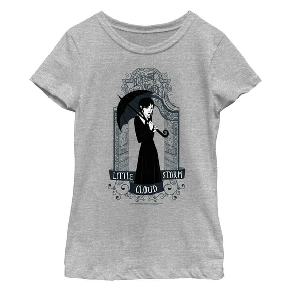 Girl's Wednesday Little Storm Cloud Graphic T-Shirt
