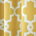 thumbnail image 5 of TOWN & COUNTRY EVERYDAY Ironwork Geo Trellis Sateen Indoor Curtains, Room Darkening Blackout, Grommet Top, Energy Efficient, 2-Pack Set, 52"x63", Sundress Yellow, 5 of 10