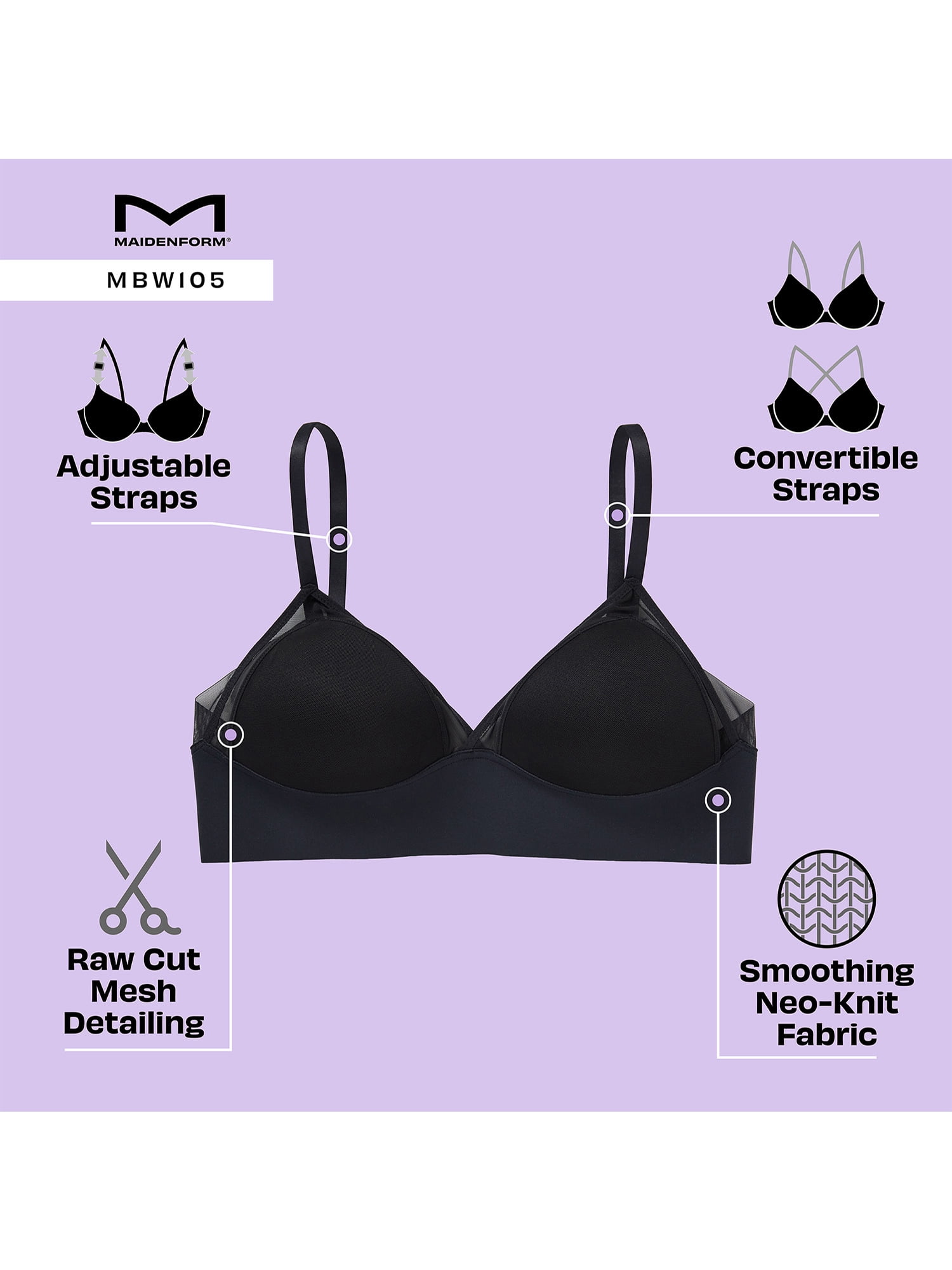 Maidenform M Women's Triangle Bralette