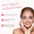 thumbnail image 6 of 100% PURE 2nd Skin Foundation, Shade 6, Full Coverage, Lightweight, Blendable Formula, Satin Finish, Absorbs Oil, Anti-Aging, Natural, Vegan Makeup (Neutral w/Cool Undertone) - 1.18 Fl Oz, 6 of 8
