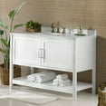 thumbnail image 6 of Alaterre Furniture 48in Wood Bathroom Vanity with Soft-Close Doors, White, 6 of 12