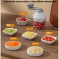 thumbnail image 3 of Bewildely Máquina de ajo multifuncional para cocina, alimentos, anticebolla, control manual, mango, estructura de material, fácil de Cocina y Comedor verde, 3 of 6