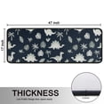 thumbnail image 5 of Kitchen Rugs Sets Of 2,Gray Dinosaurs Exotic Leaves Anti Fatigue Kitchen Mat Rugs Non Slip Washable,Decorative Kitchen Floor Mats for Kitchen,Sink,Laundry,17"x47"+17"x47", 5 of 5