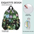 thumbnail image 5 of Green Dinosaurs Palms Volcanoes Pattern Cute School Backpack Bag for School with Padded Back and Adjustable Shoulder Straps 15.25"x11.5"x5.25", 5 of 5
