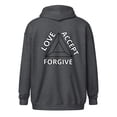 thumbnail image 2 of Laf With God I Unisex Zip Hoodie, 2 of 4
