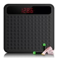 thumbnail image 1 of Báscula digital de baño Uten, báscula de alta precisión con tecnología de pedaleo, plataforma grande de silicona antideslizante y pantalla LCD digital, capacidad de 180 kg., 1 of 5