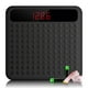 thumbnail image 1 of Báscula digital de baño Uten, báscula de alta precisión con tecnología de pedaleo, plataforma grande de silicona antideslizante y pantalla LCD digital, capacidad de 180 kg., 1 of 5