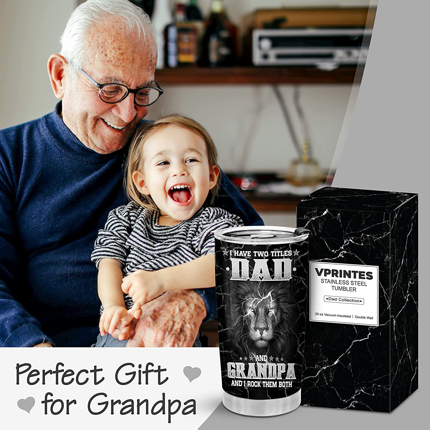 I Put The Great In Great Grandpa – Engraved Stainless Steel