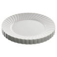 thumbnail image 2 of Classicware Plastic Dinnerware Plates, 9" Dia, White, 12/pack | Bundle of 5 Packs, 2 of 2