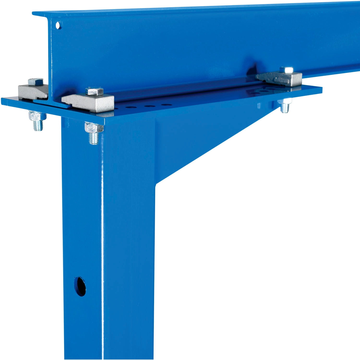 Global Industrial Adjustable Height Steel Gantry Crane, 10'W x 7'6"-12'H, 2000 Lb. Capacity