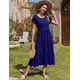 thumbnail image 3 of Vestido Zeagoo - Camisetas para mujer, talla A, midi, con bolsillos, color azul marino, 3 of 6