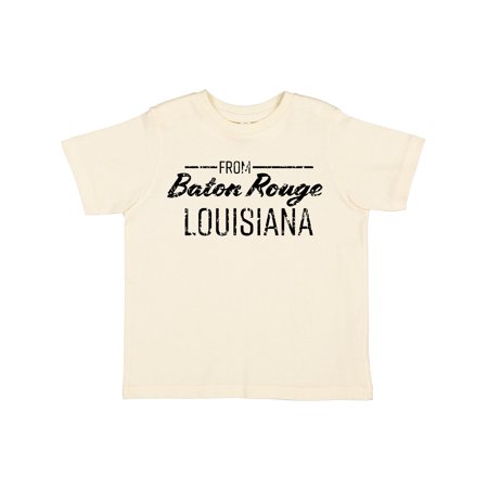 

Inktastic From Baton Rouge Louisiana in Black Distressed Text Gift Toddler Boy or Toddler Girl T-Shirt