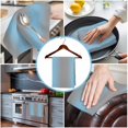 thumbnail image 3 of Blue Ombre Kitchen Towels Set of 2, Water Absorbent Dish Towel, Grey Modern Art Farmhouse Decorative Hand Towels - Quick Drying Cloth for Cooking Baking, 18x28 Inch, 3 of 8