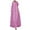 Pink, variant on Elegant Women's Long Robe Solid Color Dress Fashionable Abaya Garment
