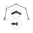 thumbnail image 2 of Maurice 13/16" 4-Sided Bay Window Curtain Rod - Black, 2 of 3