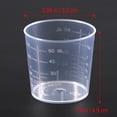 thumbnail image 3 of Shisuyan 25PCS 60ML Plastic Graduation Beakers Measurement Beaker Measuring Cups and Cooking Liquid Container Paint Mixing Cups, 3 of 8