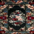 thumbnail image 1 of Ahgly Company Machine Washable Indoor Square Abstract Chocolate Brown Area Rugs, 4' Square, 1 of 1