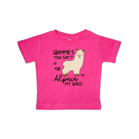 

Inktastic Grammie s You Say Alpaca My Bags Gift Baby Boy or Baby Girl T-Shirt
