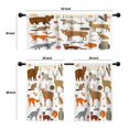 thumbnail image 4 of LALILO Kitchen Curtains and Valances Set of 3 36" Forest Window Treatment Tiers for Window Decor, 4 of 5