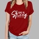 thumbnail image 1 of Fiudx Ofertas Flash Artículos En Oferta Tops con Estampado de Moda para Mujer, Blusa de Manga Corta con Cuello Redondo, Camisetas, 1 of 4