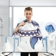 thumbnail image 3 of JSTEL Funny Shark Watercolor Waterproof Barber Cape for Men Women Beard Shaving Bib Apron Professional Hair Cutting Cloth, 65 x 55 inch, 3 of 6