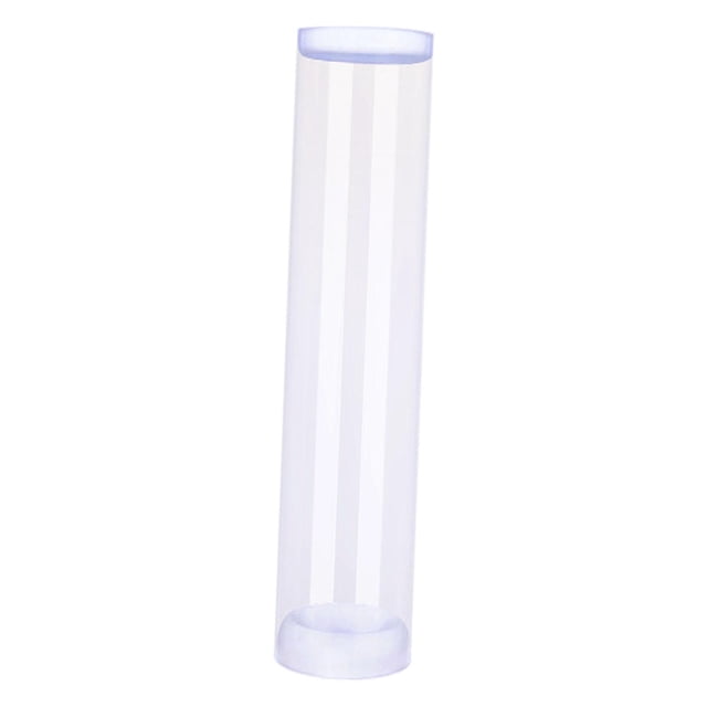 Tubo de almacenamiento para volantes, organizador reutilizable para pelotas de bádminton, transparente Grande