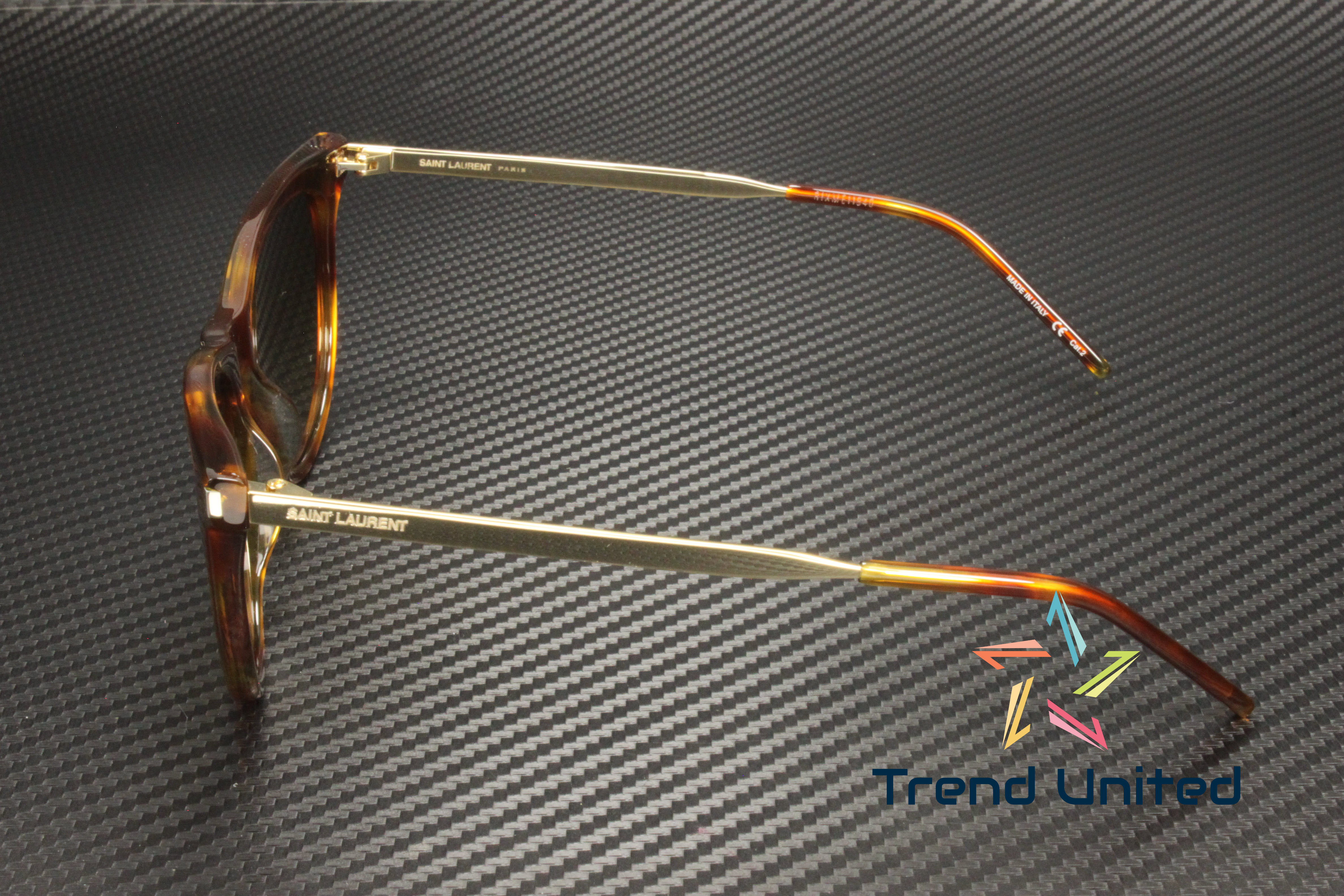 Saint Laurent SL510 005 54mm Oval Cat Eye Sunglasses Havana Gold Brown Gradient SAINT LAURENT SL 510 005 Cat Eye Havana Gold Brown 54 mm  main image 4
