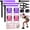 Purple(30lbs,40lbs), variant on Pilates Bar Kit with Resistance Bands,Pilates Bar with Stackable Bands Workout Equipment for Legs,Hip,Waist and Arm,Exercise Fitness Equipment for Women & Men Home Gym Yoga Pilates