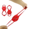 thumbnail image 2 of GUOOL Crampons de Traction à Glace avec 5 Pointes de Marche Portables Rouges, 2 of 8