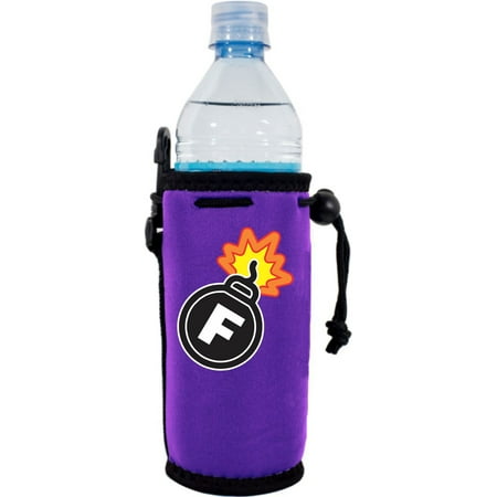 

F Bomb Water Bottle Coolie (Purple)