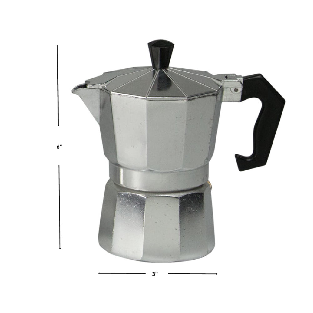 Vonates 12 Cups Stainless Steel Moka Coffee Pot Espresso Coffee Maker, 600ml Portable Coffee Container