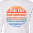 thumbnail image 4 of Inktastic Lake Erie Distressed Retro Sunset Long Sleeve Youth T-Shirt, 4 of 5
