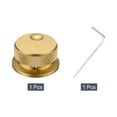 thumbnail image 3 of Uxcell Aluminium Potentiometer Knobs 1/4"x1.5", Volume Tone Control Knobs, Gold, 3 of 7