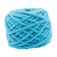 thumbnail image 4 of Hilo de lana grueso Soledad tejido a mano tubular para fabricación de alfombras Azul, 4 of 9