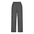 thumbnail image 5 of OSOLU Solid Color Women Fashion Fashion Elastic Waist Pant With Multi Pocket Trousers Outdoor Casual Sports Sweatpants Pants Loose Cargo Pants Daily Relaxed Fit Breathable Bottoms, 5 of 5