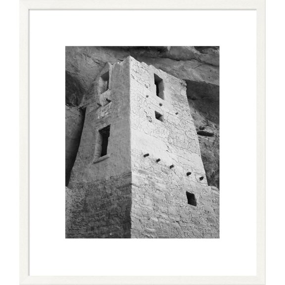 Global Gallery's 'View of tower, taken from above, Cliff Palace, Mesa Verde National Park, Colorado, 1941' By Ansel Adams Framed Wall Art
