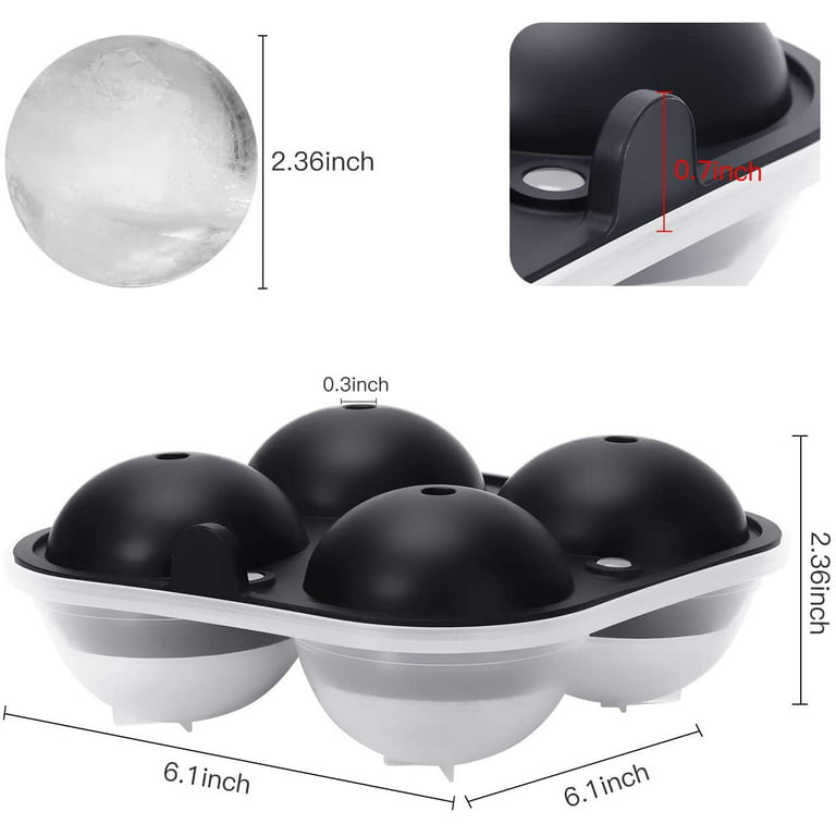 Ice Ball Mold - Silicone Black