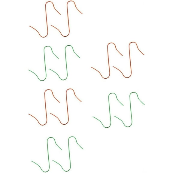 100pcs Christmas Flower Hook Ornaments Hooks Metal Ornament Hooks Bulb Hooks Christmas Bulb Hooks Christmas Tree Decoration Hook Christmas Decoration Accessories Wreath Hooks Red