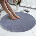 thumbnail image 3 of Round Rugs for Living Room 80Cm Soft Coral Velvet Round Rug Anti-Skid Doormat Carpet Bath Living Room Rug Floor Rugs for Living Room Soft Rugs for Living Room, 3 of 6