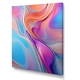 thumbnail image 2 of Designart "Transitional Shapes in Pink and Blue VI" Abstract Canvas Wall Art - Modern Pink Abstract Modern Shapes Transitional Entryway Wall Art Print, 2 of 6